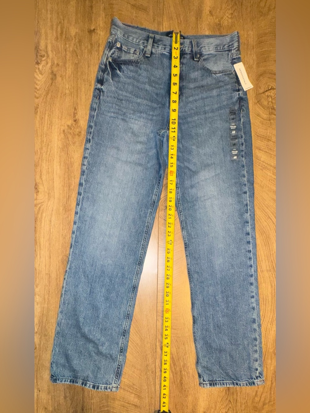 Aéropostale High Rise Baggy Jeans Size 6R + FREE Deodorant Bundle!